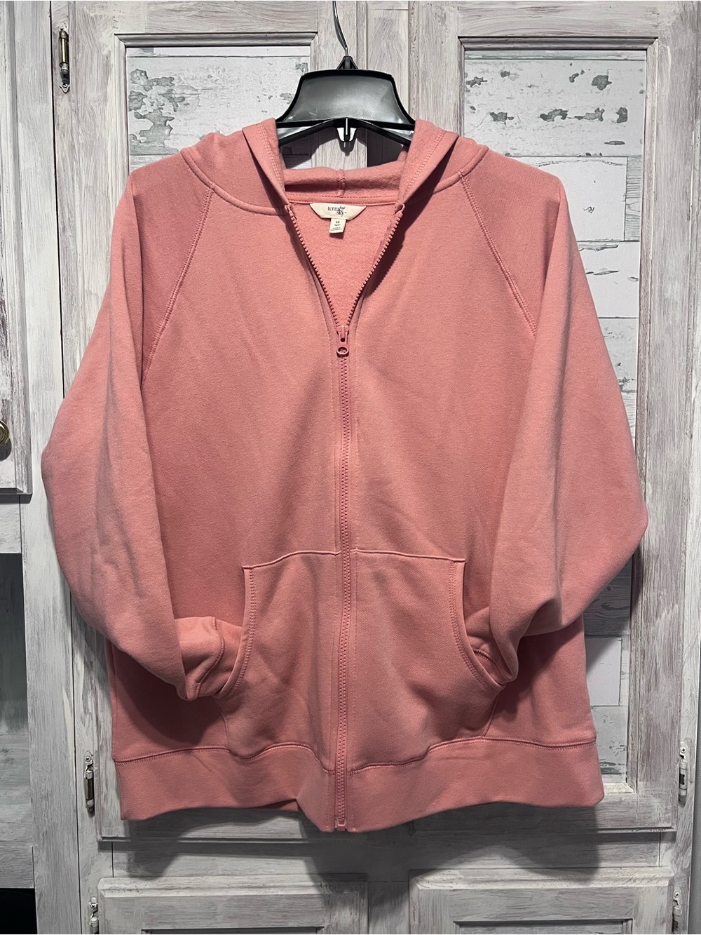 Pink Zip-Up Hoodie Jacket